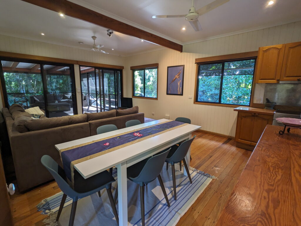 Beachmere Escape Inside Dining and Lounge